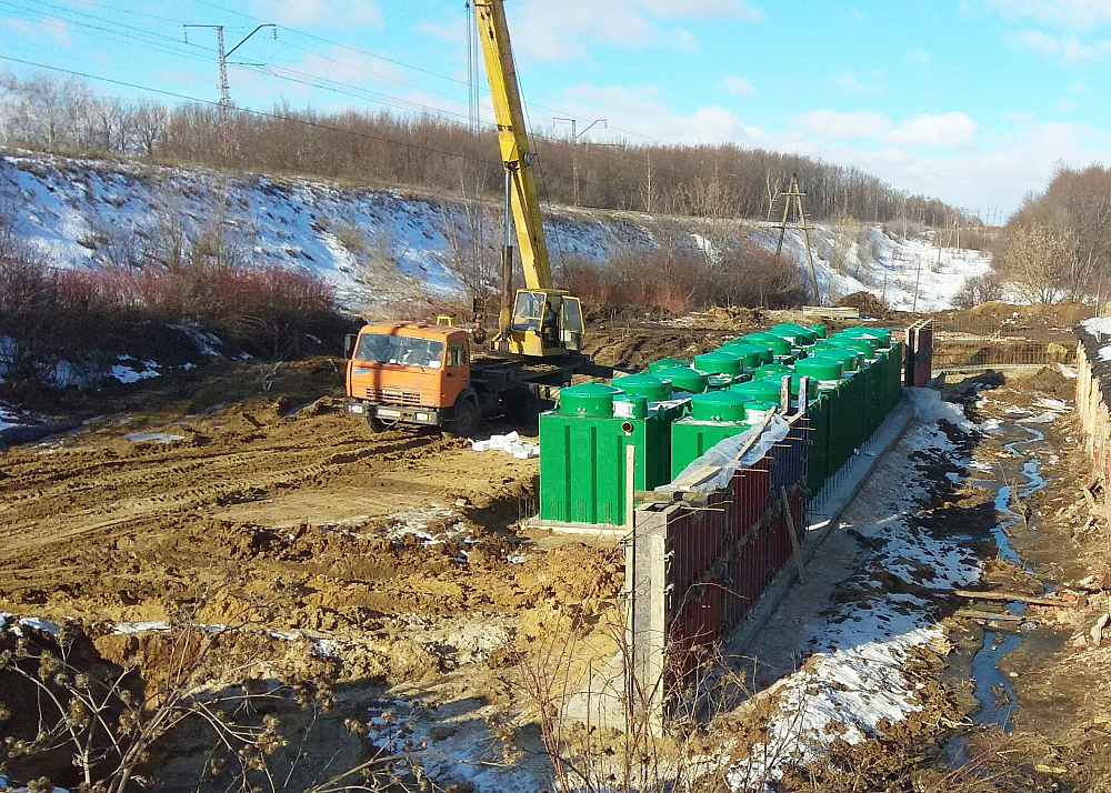 Хозяйственно-бытовой сток - 100х2м3 в сутки, коммунальные очистные сооружения поселка, п. Павелец, Рязанская обл.